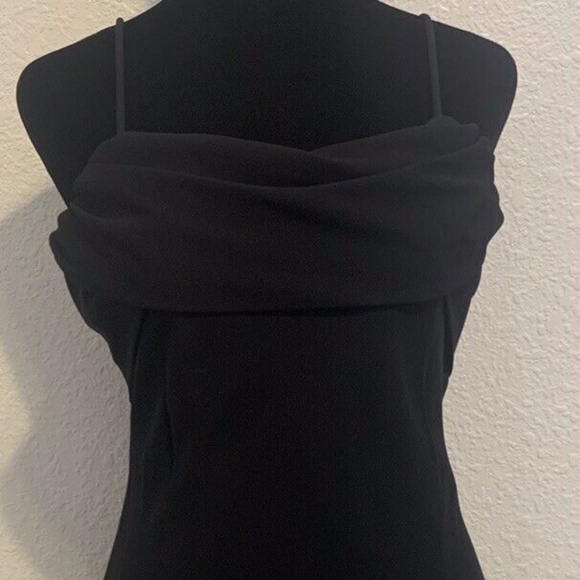 Vintage Nightway Collections Cocktail Little Black Slip Dress Women's Size 4 - Picture 3 of 12